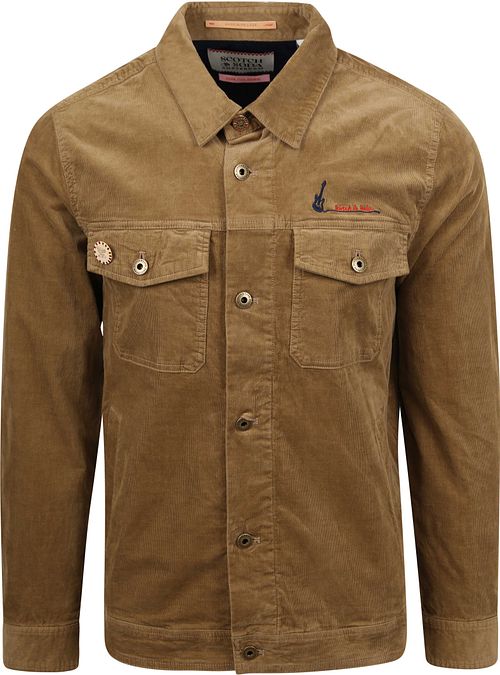 Scotch and Soda Corduroy Overshirt Brun Product