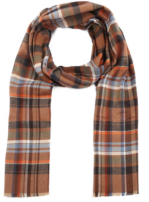 Suitable Men's Scarf Check Orange Product