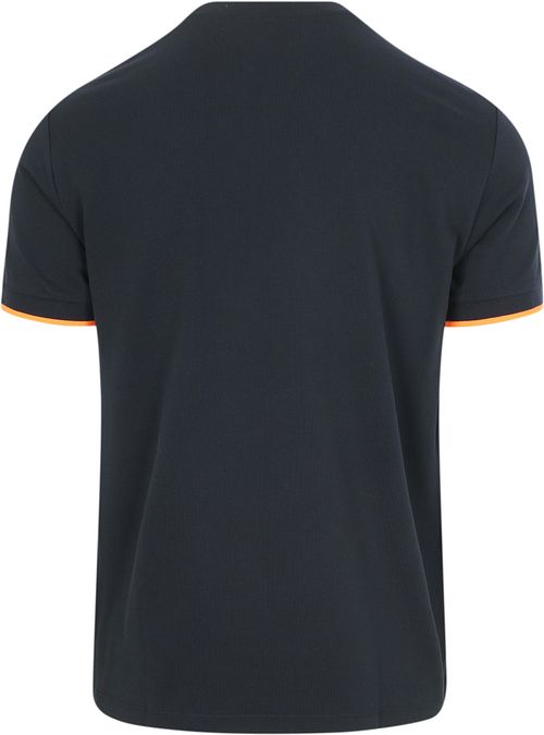 Sun68 Piké T-shirt Fluorrandig Marinblå Product / Achterkant