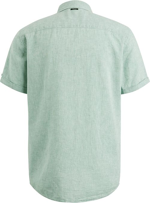 Vanguard Chemise Short Sleeve De Lin Vert Product / Achterkant