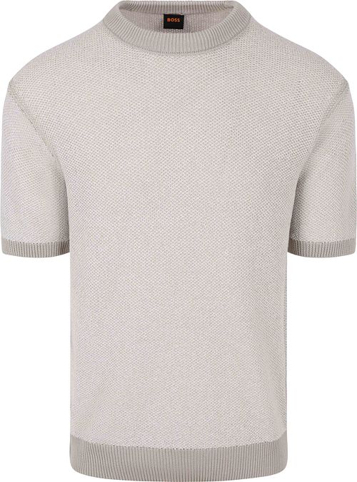 BOSS Knitted T-shirt Kantonio Gris