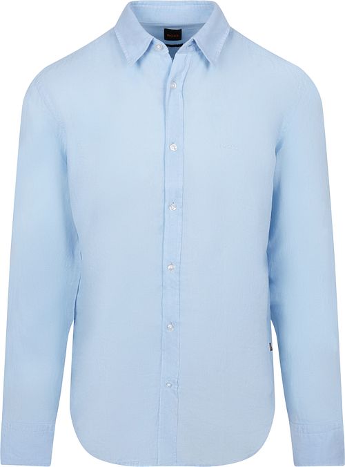 BOSS Relegant Hemd Leinen Hellblau Product