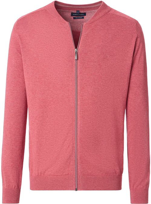 CASAMODA Cardigan Zippé Rouge Brique Product