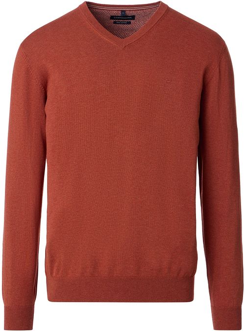 CASAMODA Pullover V-Hals Red Brick Product