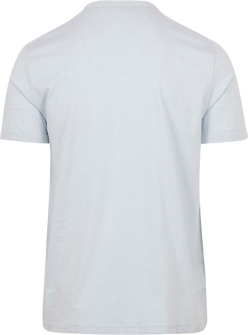 Fred Perry T-skjorte med kontrastfarger i lyseblått Product / Achterkant