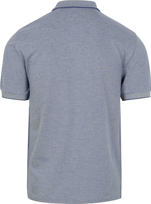 Gant 2Tone Piqué Poloshirt Blauw Product / Achterkant