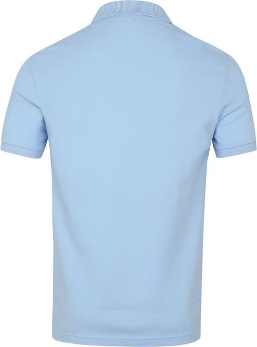 Polo Lacoste en piqué bleu clair Product / Achterkant