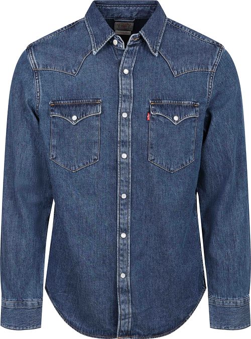 Levi's Barstow Western Hemd Indigo Blau