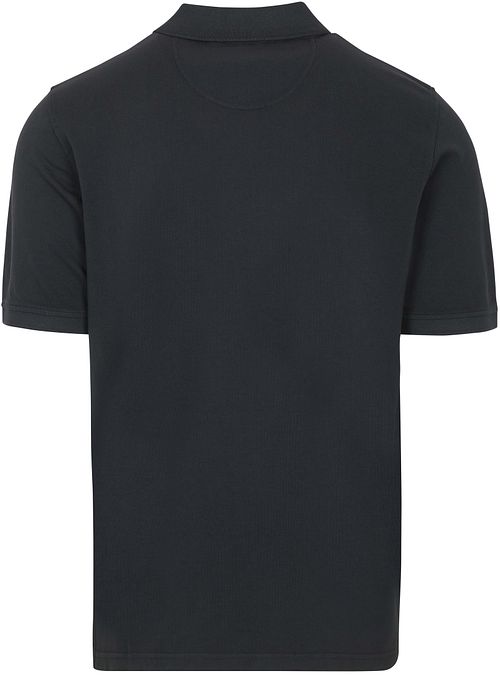 CASAMODA Piképolo Garment Dyed Navy Product / Achterkant