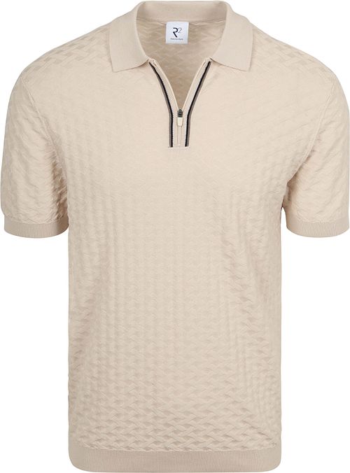 R2 Amsterdam Polo Maille Beige Product