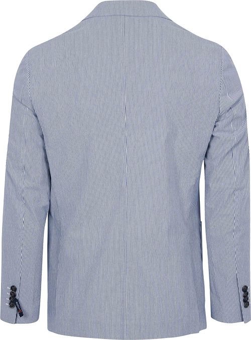 Suitable blazer met gestreepte lind-prints in blauw Product