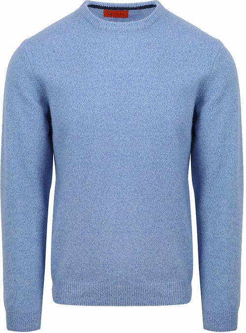 Suitable Lambswool Pullover O-Neck Light Blue Product