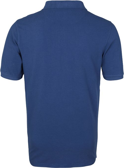 Suitable Respect Pete Polo Bleu Foncé Product / Achterkant