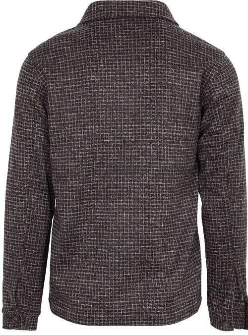Suitable Overshirt Wool Blend Bouclé Bruin