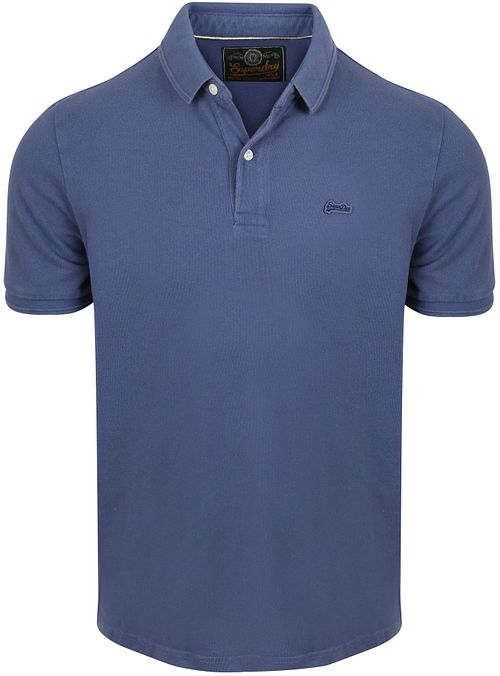 Superdry Polo Pique Klassisch Bay Blau Product