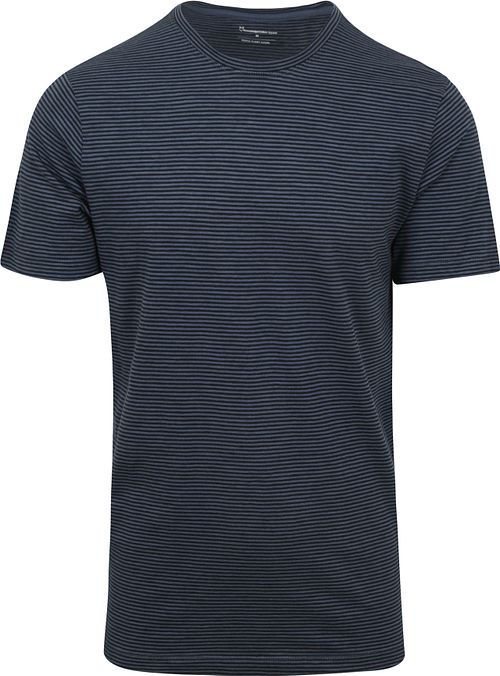 T-Shirt a righe KnowledgeCotton Apparel blu navy Product
