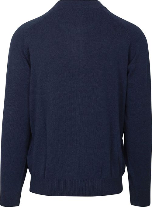 CASAMODA Pullover Zip Navy Product / Achterkant