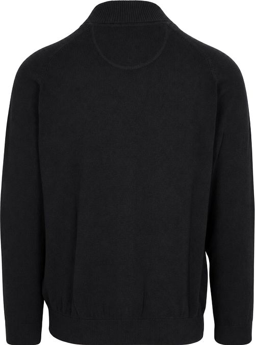 CASAMODA Strickjacke Zip Schwarz