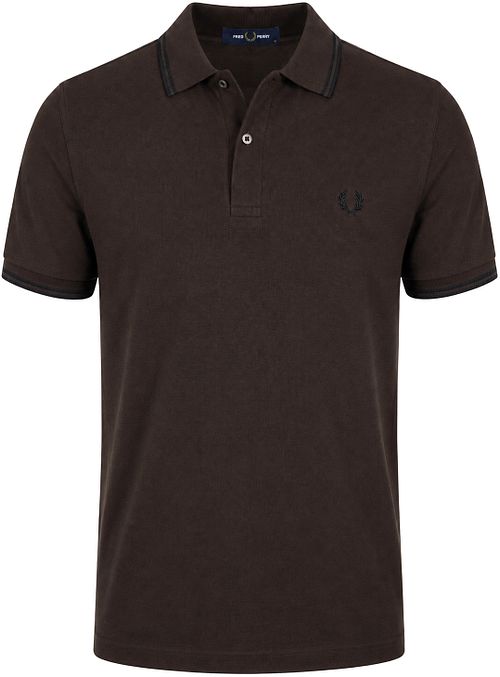 Fred Perry Polo Tipped M3600 Brun 86C