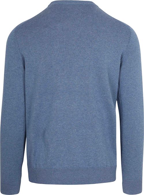 Gant Jersey Jaspeado Cuello Redondo Blue Product / Achterkant
