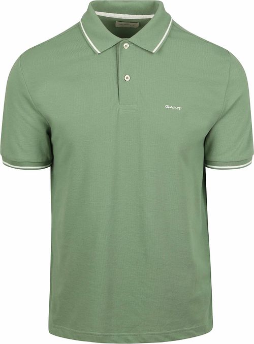 Gant Kontrastkant Piquet Poloshirt Grøn Product