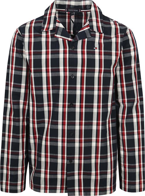 Komplet piżamy Tommy Hilfiger w kratę, granatowy Product