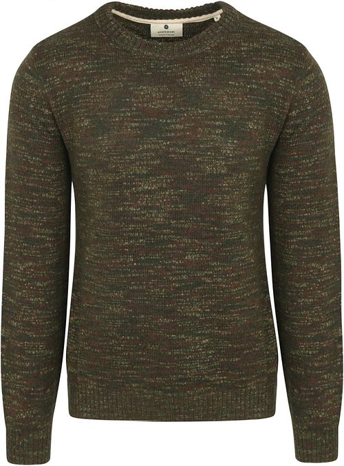 Maglione Anerkjendt Sune in misto lana melange verde Product