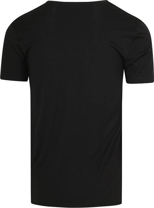 Mey V-hals Dry Cotton T-shirt Sort 2-pak Product / Achterkant