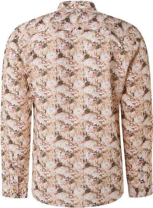 No Excess Linnen Overhemd Bloemenprint Multicolour Product / Achterkant