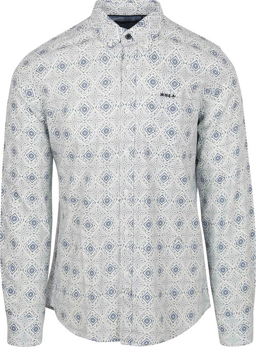 NZA Hemd Karson Leinen Blend Blau Product