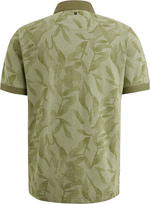 PME Legend Poloshirt Piqué Druck Grün Product / Achterkant