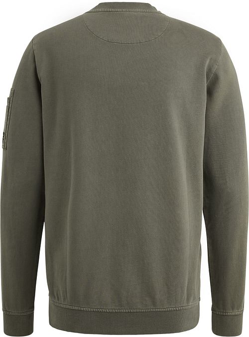 PME Legend Sweater Logo Beluga Vert Product / Achterkant