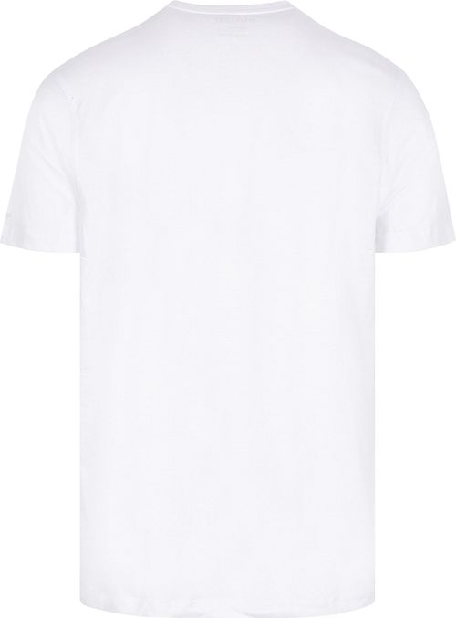 Slater 2-pak T-Shirt z dekoltem w serek, biały Product / Achterkant