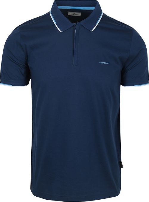 State of Art Poloshirt Jersey Blå Product