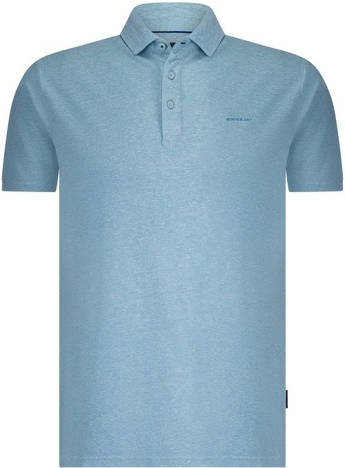 State of Art Poloshirt Piqué Melange Lyseblå Product