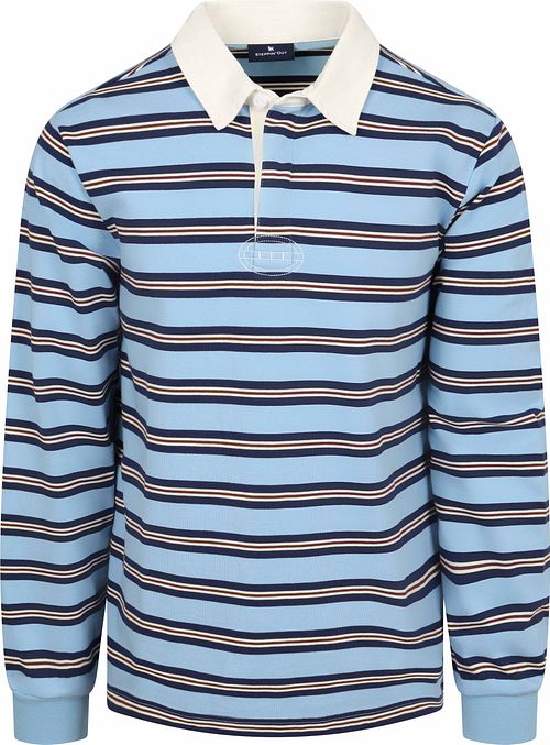 Steppin' Out Rugby Poloshirt Streifen Blau Product