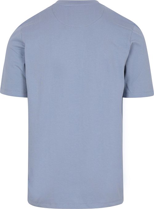 Suitable Respect T-Shirt Tim Azzurro Chiaro Product / Achterkant