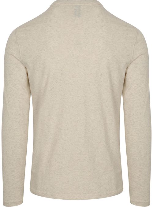 T-Shirt a maniche lunghe Profuomo Ecru Product / Achterkant