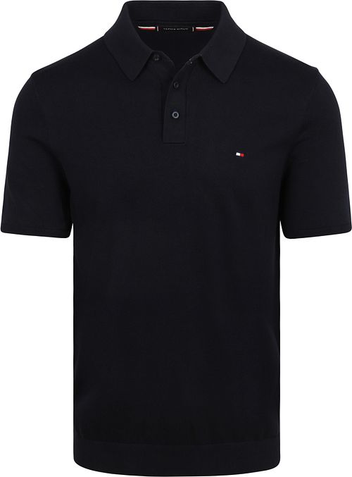 Tommy Hilfiger Knitted Polo Shirt Navy