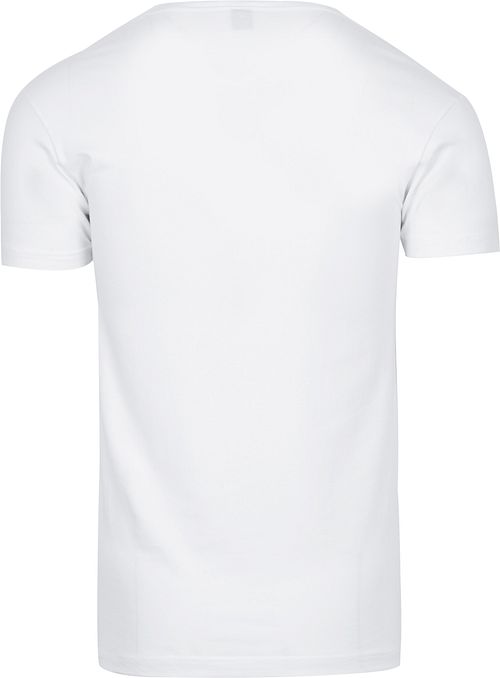 Alan Red Oklahoma T-shirt Stretch Hvid (2-pack) Product / Achterkant