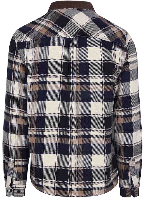 Barbour Overshirt Ruit Grasmoor Navy Product / Achterkant