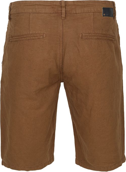 Szorty No Excess barwione metodą garment-dye w kolorze camel Product / Achterkant