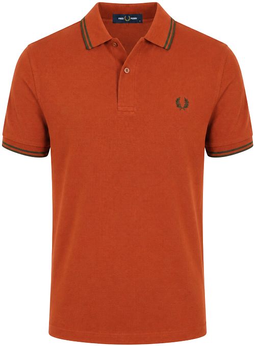 Fred Perry Polo Tipped M3600 Brique 81C