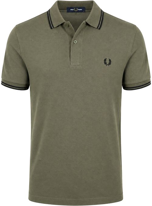 Fred Perry Polo Tipped M3600 Groen Z50