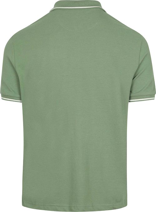 Gant Kontrastkant Piquet Poloshirt Grøn Product / Achterkant