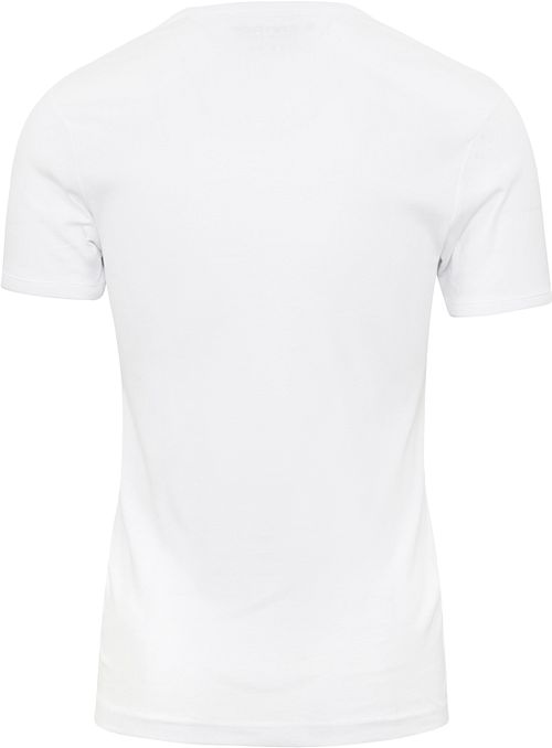 Garage Basic White V-neck Product / Achterkant