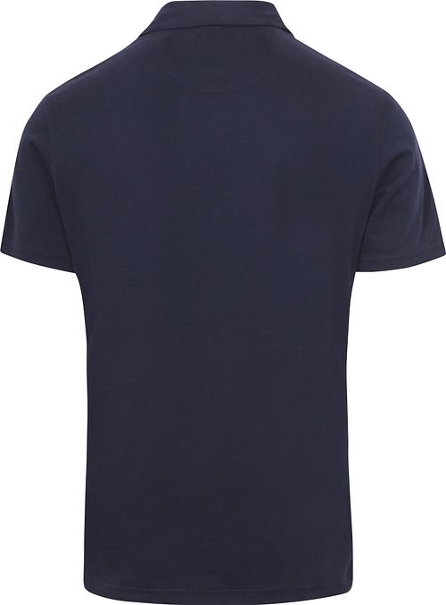 King Essentials Polo The James en azul marino Product / Achterkant