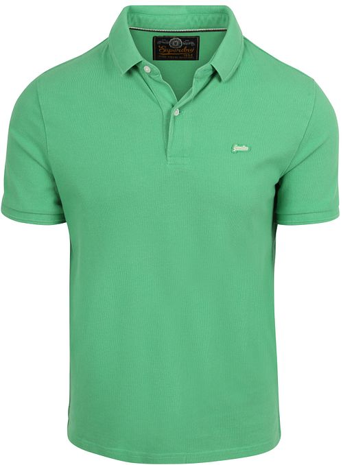 Koszulka polo Superdry Pique Classic Island w kolorze zielonym Product