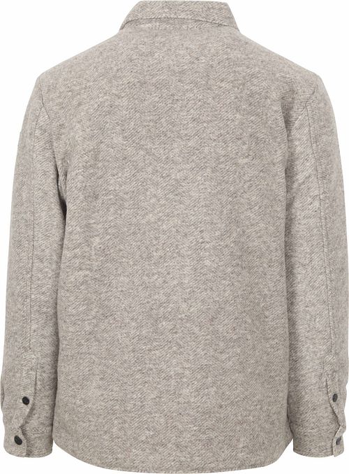 NZA Willow Sobrecamisa De Lana Greige Product / Achterkant