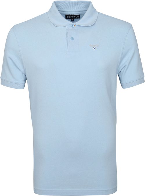 Polo Basic Piqué Barbour Azzurro Chiaro Product